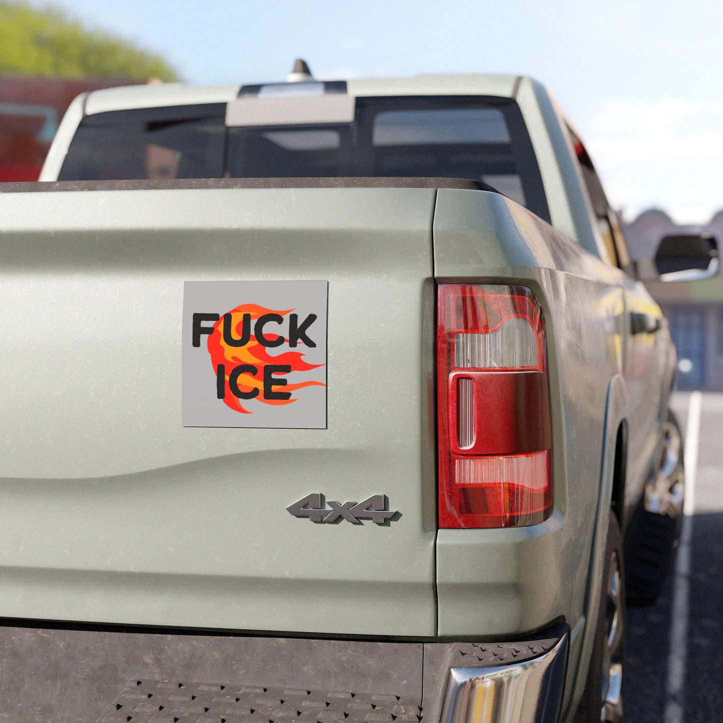 Fuck ICE Anti Trump 5"x5" Car Magnet