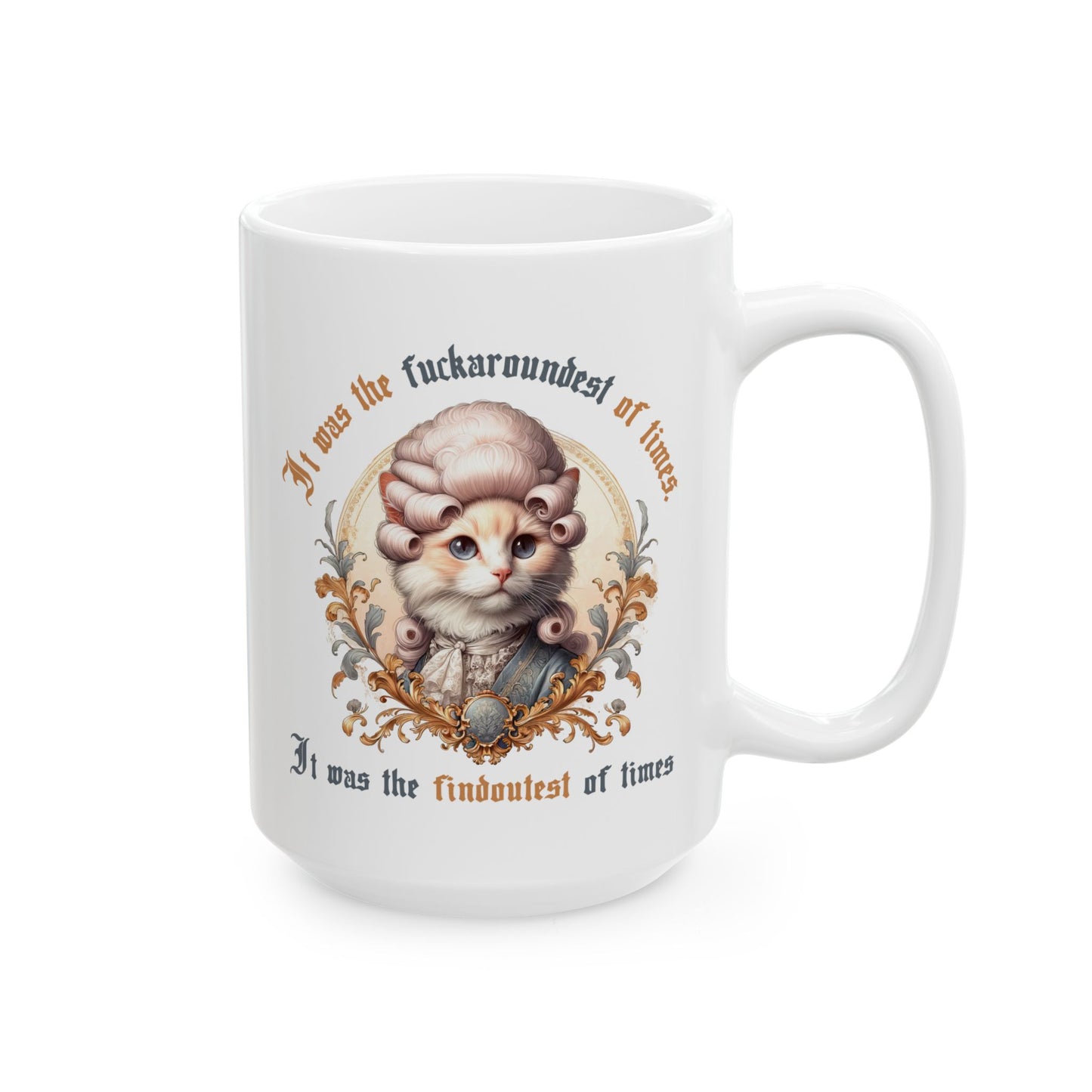 Subtle Anti MAGA FAFO Ceramic Coffee Mug