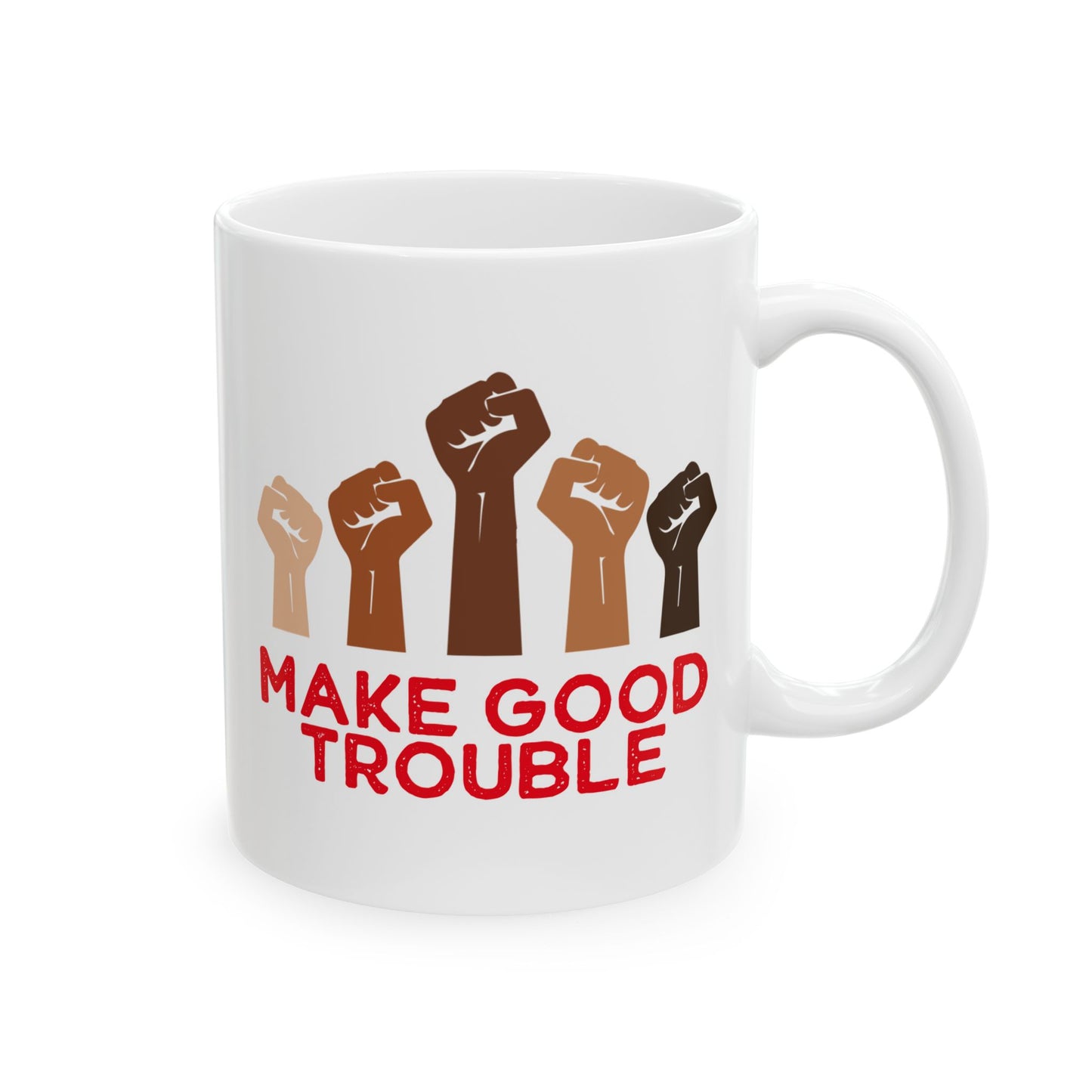 Make Good Trouble Anti Fascism Ceramic Coffee Mug