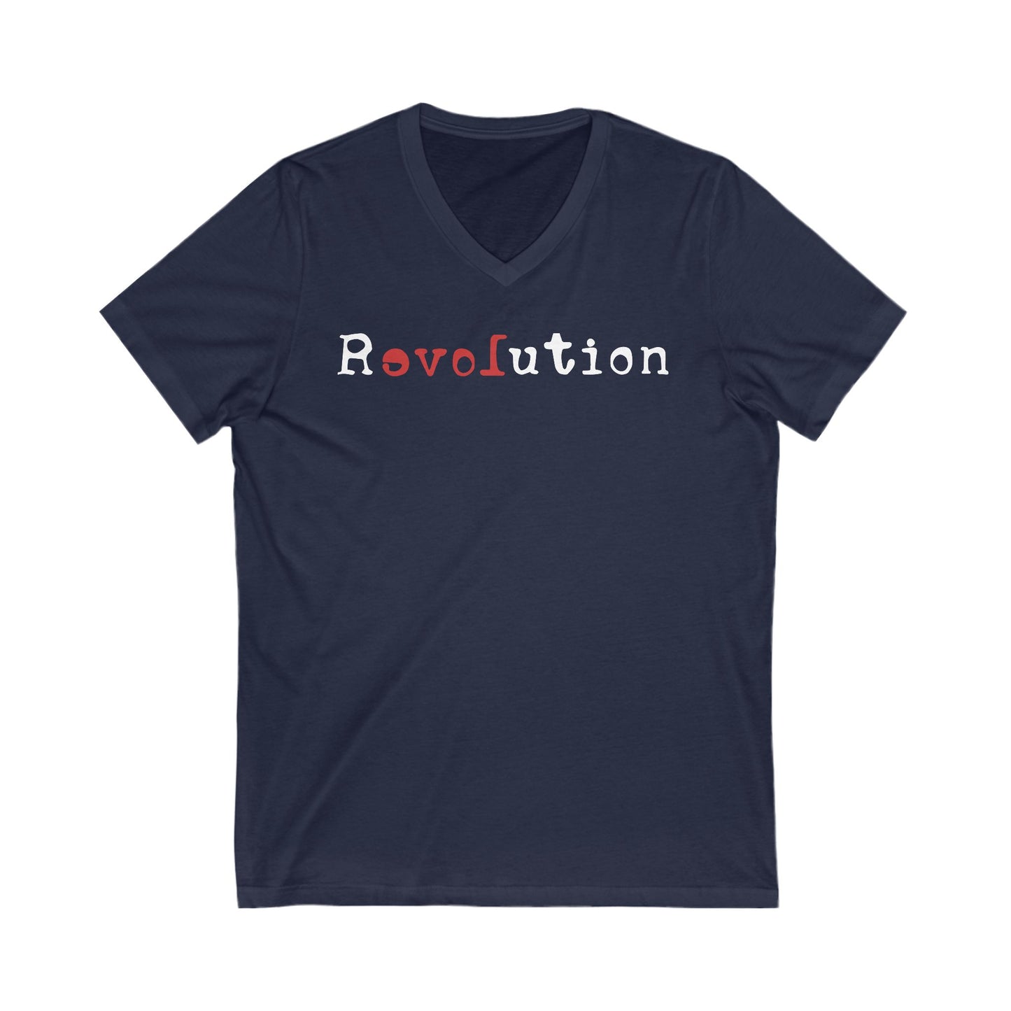Revolution Anti Fascism V-Neck Graphic Tee