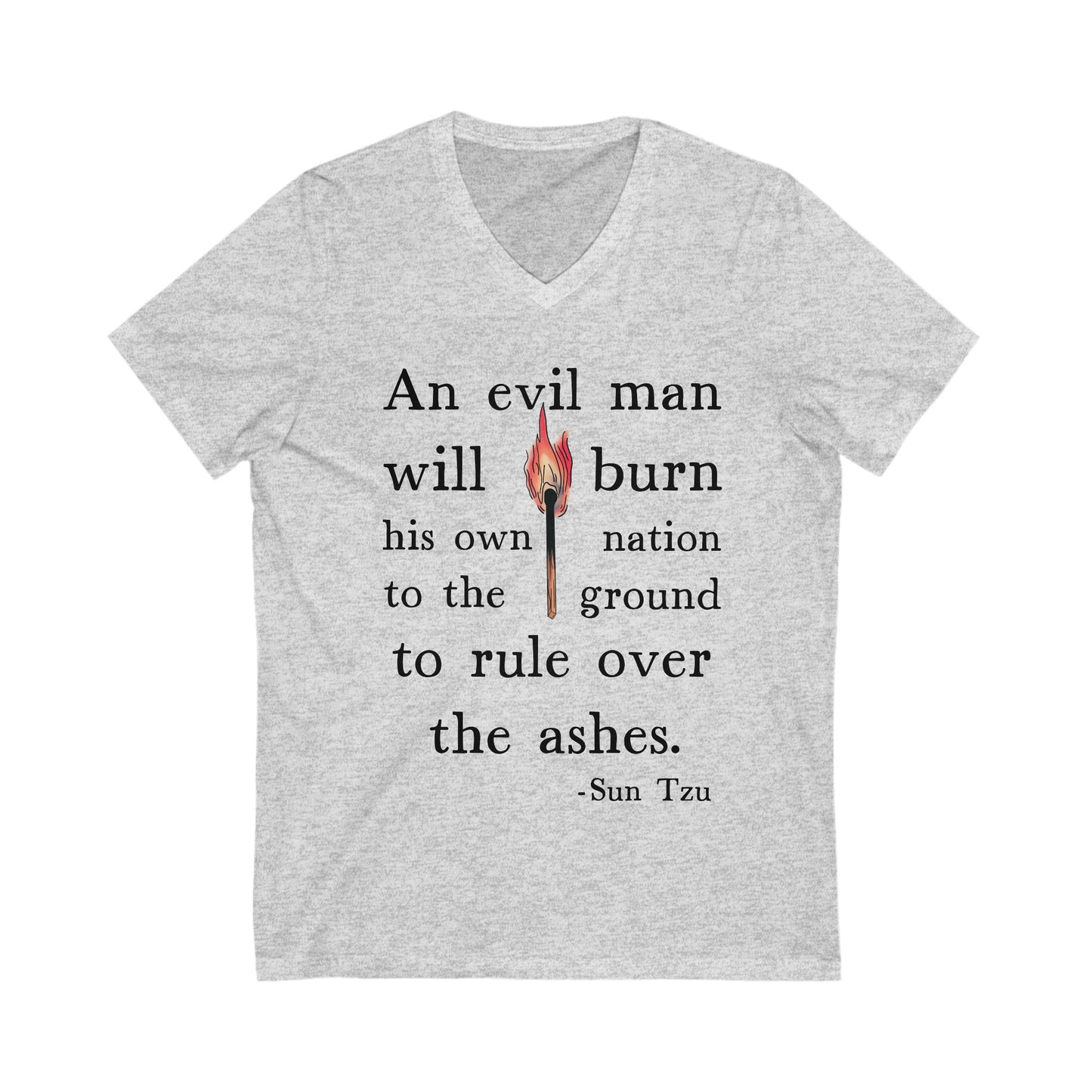 Anti Trump V-Neck Graphic Tee