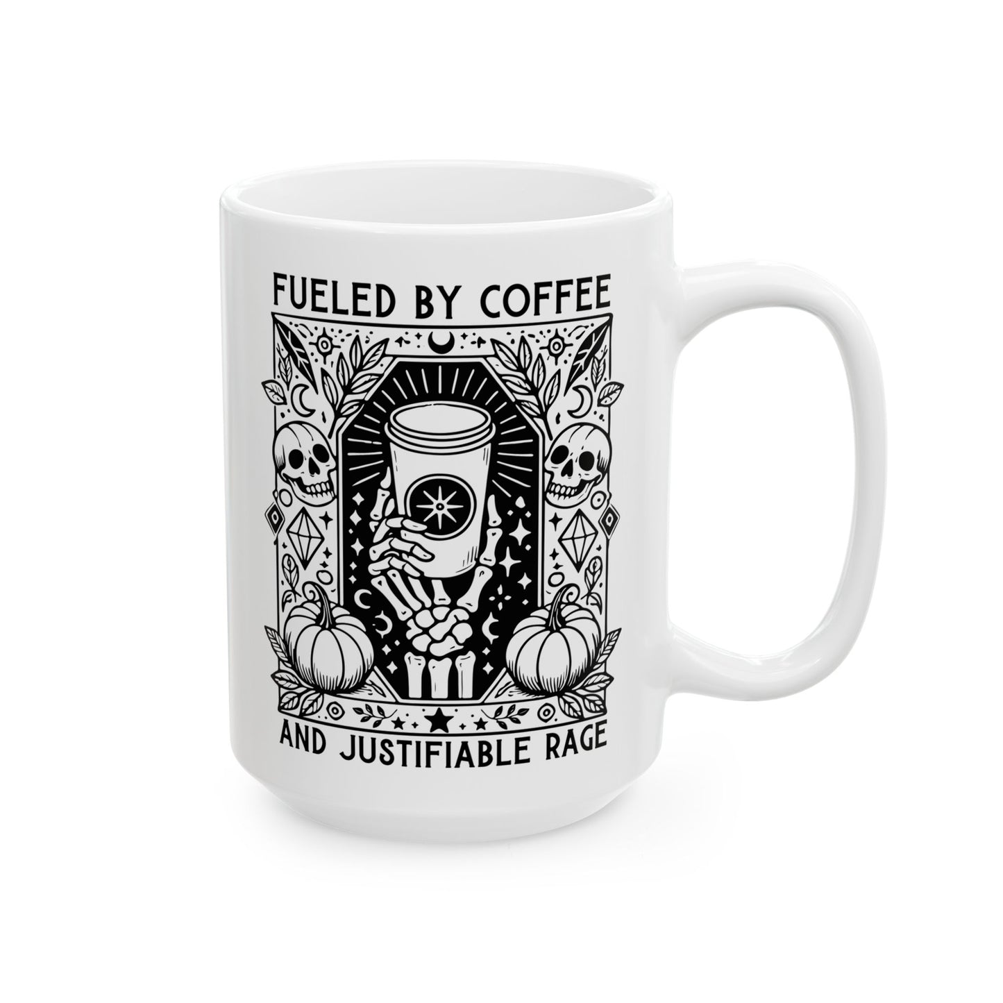Fueled By Coffee And Justifiable Rage Feminist Coffee Mug