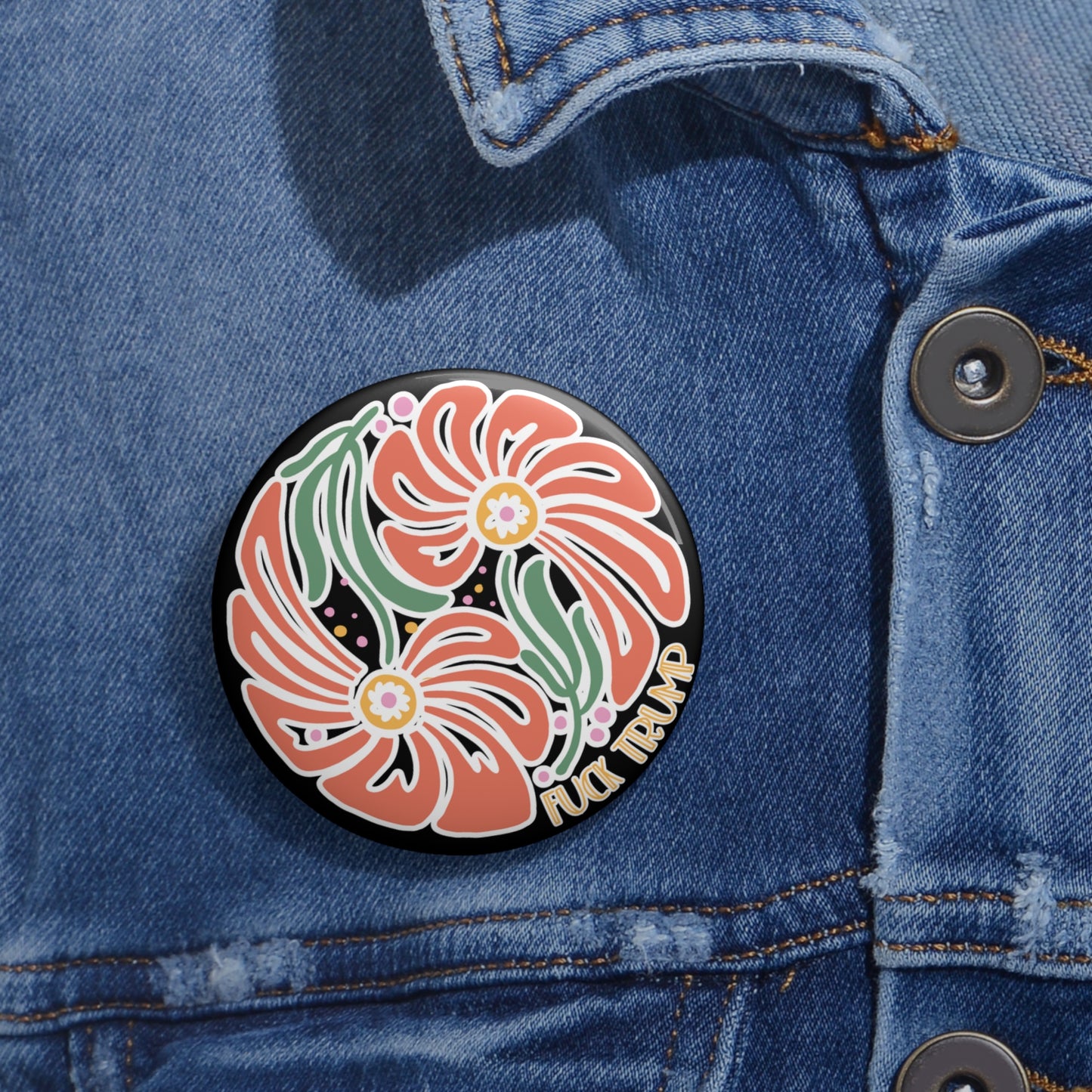 Subtle Fuck Trump Button: 2.25"