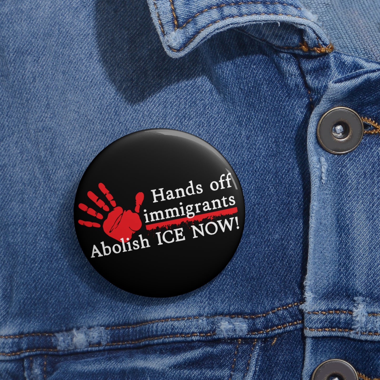 Abolish ICE NOW! Button: 2.25"