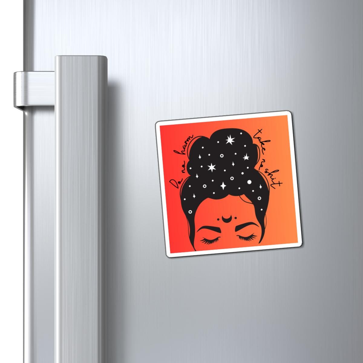 Do No Harm Take No Shit magnet f*ck the patriarchy decal funny feminist gift f*ck Trump merch political magnet, liberal progressive