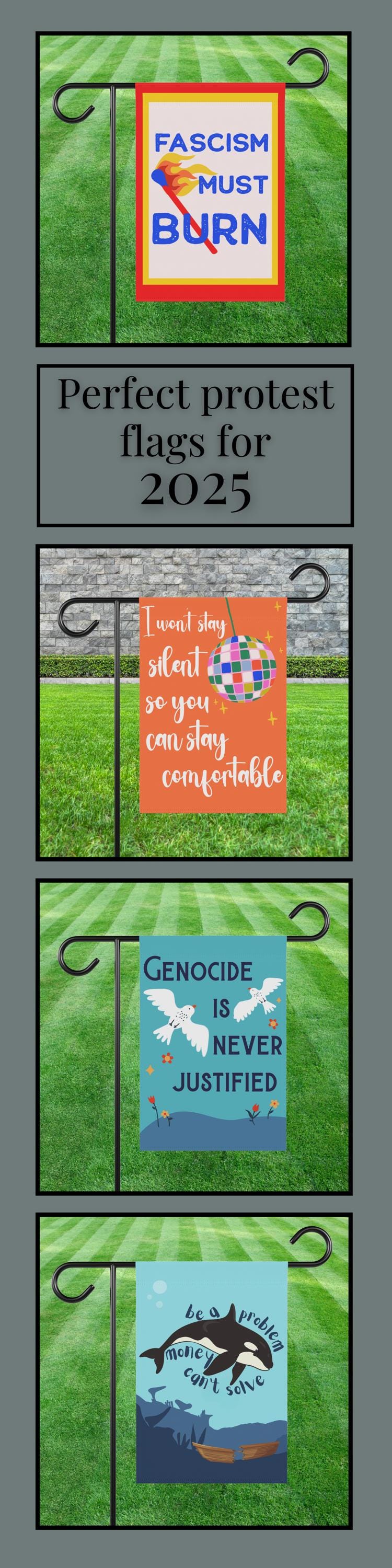 defend democracy house flag