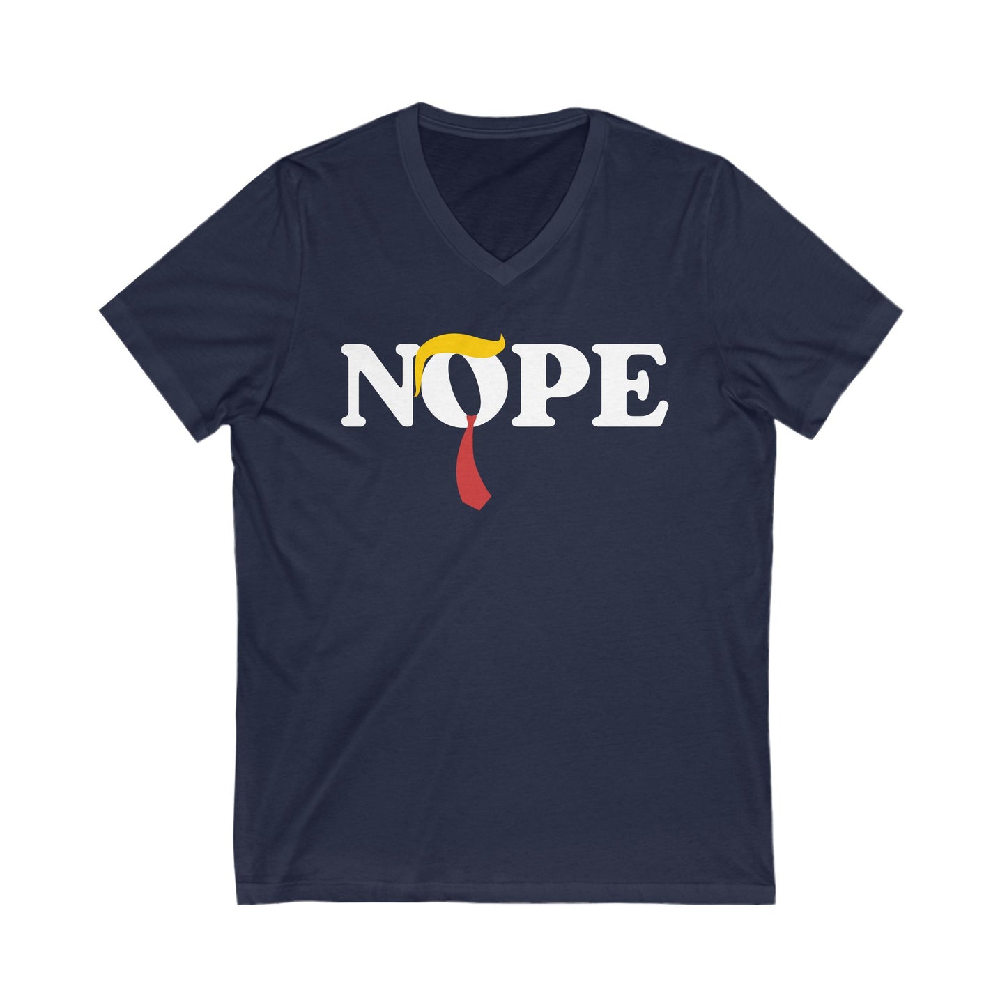 Anti Turmp Nope V-Neck Graphic Tee