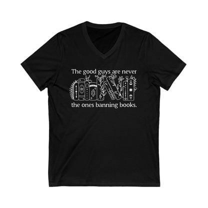 Stop Banning Books V-Neck Graphic Tee