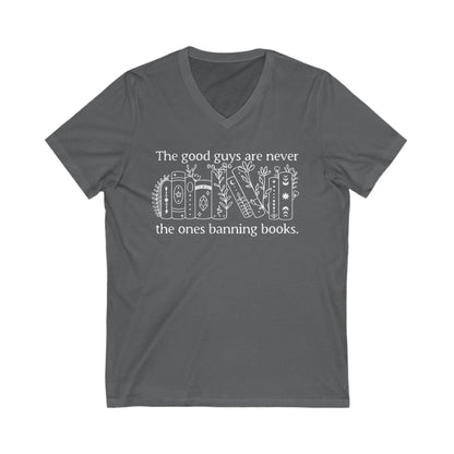 Stop Banning Books V-Neck Graphic Tee