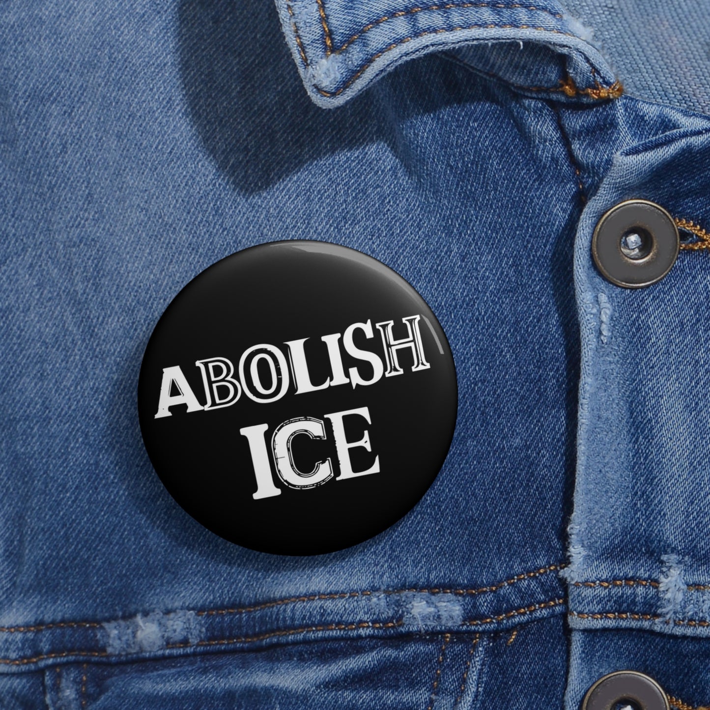Abolish ICE Pro Immigration Button: 2.25"