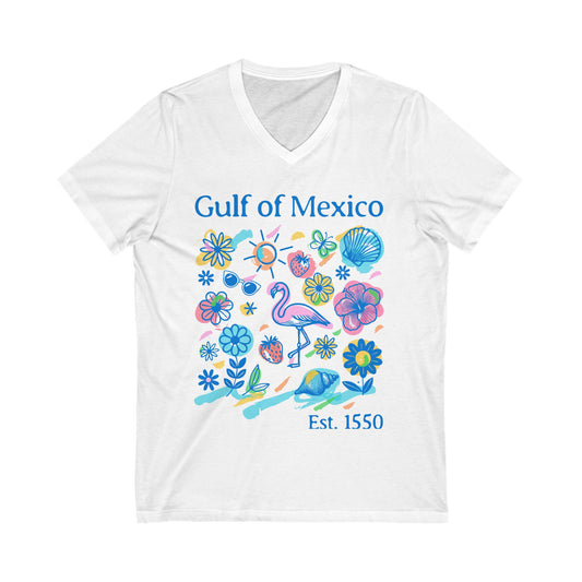 Gulf of Mexico Funny Political V-Neck Tee