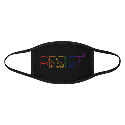 Resist Rainbow  Protest Face Mask