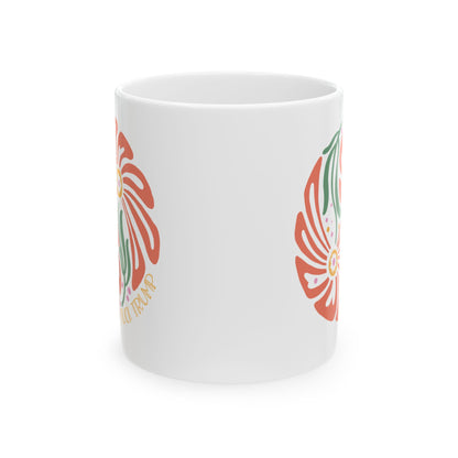 Subtle Fuck Trump Floral Ceramic Coffee Mug