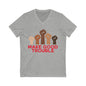 Make Good Trouble Leftist V-Neck Graphic Tee