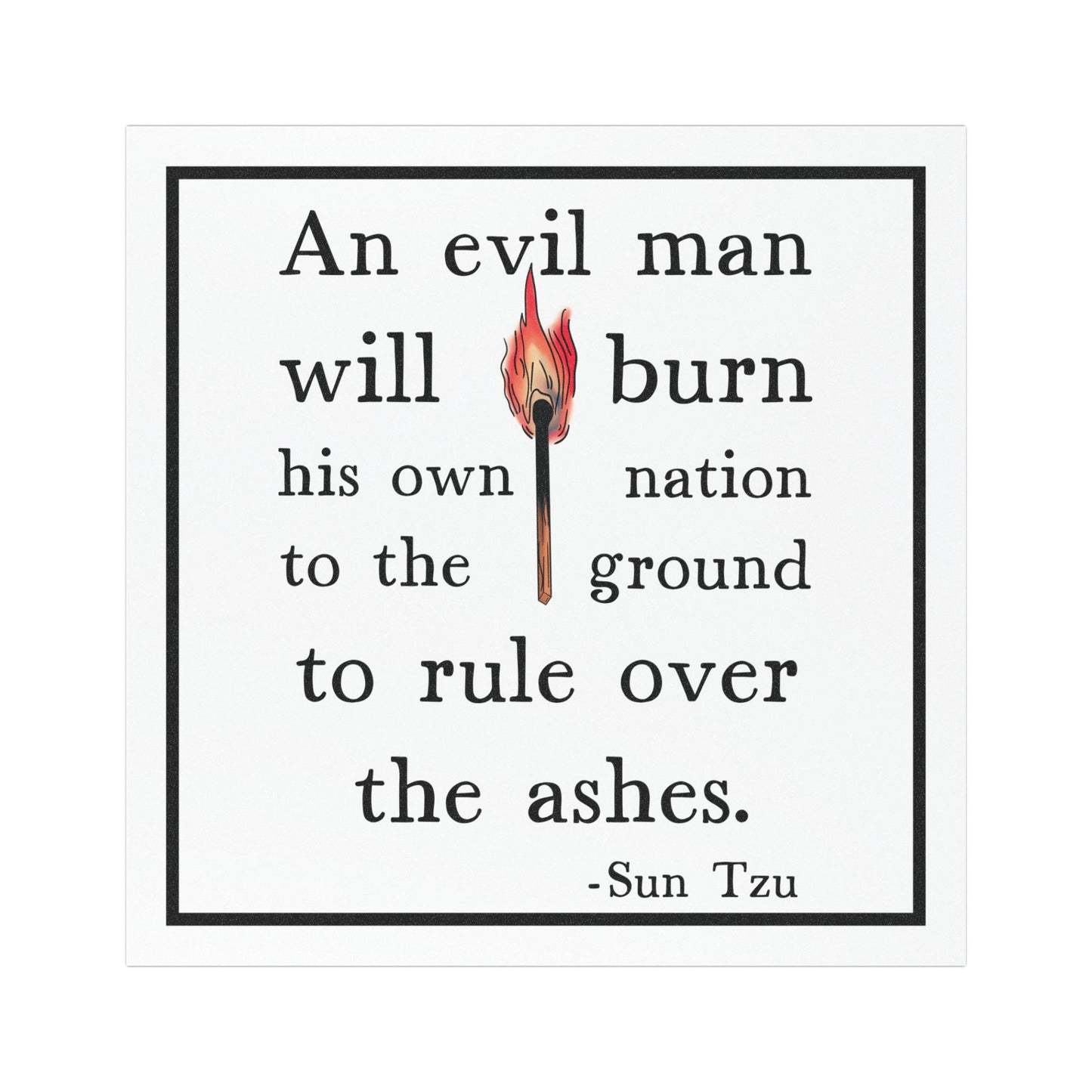 An Evil Man Anti Trump 5"x5" Car Magnet
