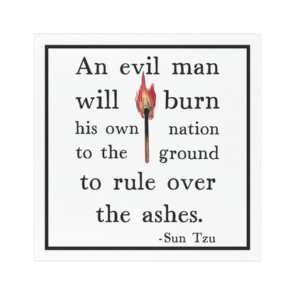 An Evil Man Anti Trump 5"x5" Car Magnet