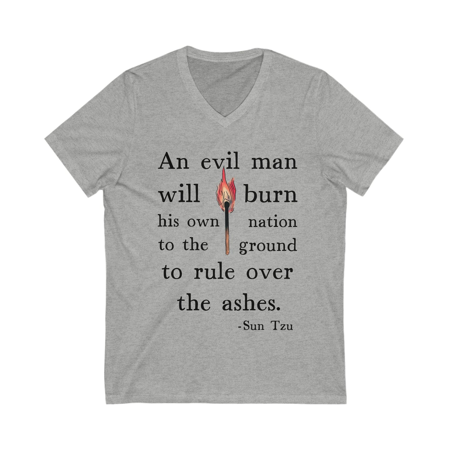 Anti Trump V-Neck Graphic Tee