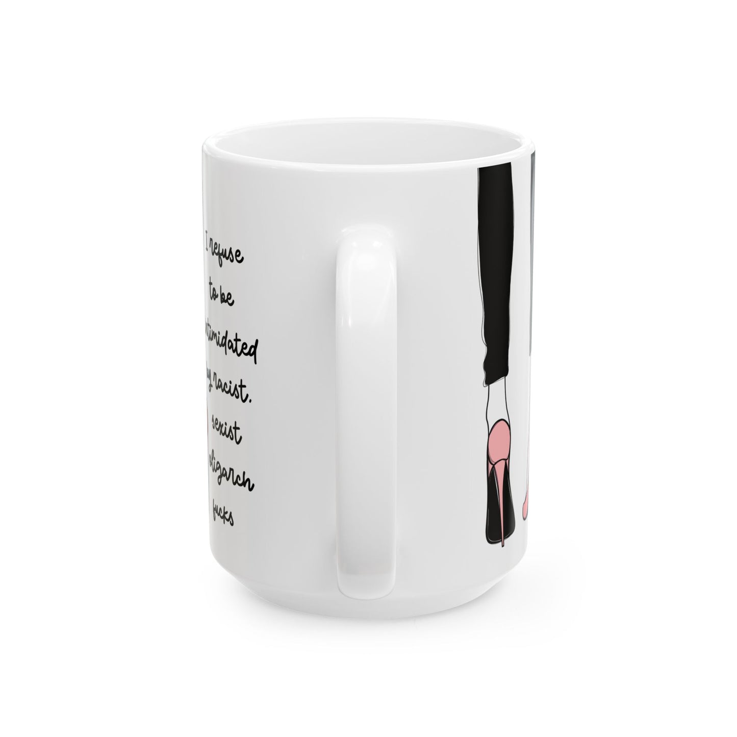 Fuck The Oligarchy Anti Trump Ceramic Coffee Mug