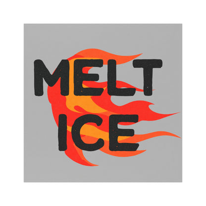 Melt ICE Pro Immigration 5"x5" Car Magnet