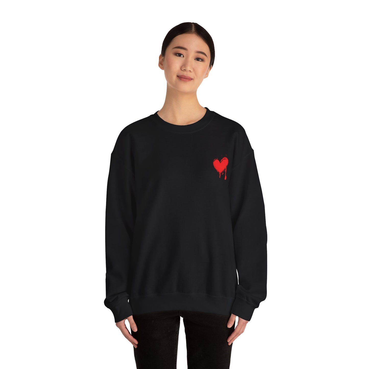 Copy of Bleeding Heart Crewneck Sweatshirt, Cozy Unisex Sweatshirt, Casual Streetwear, Gift for Activists, Statement Apparel