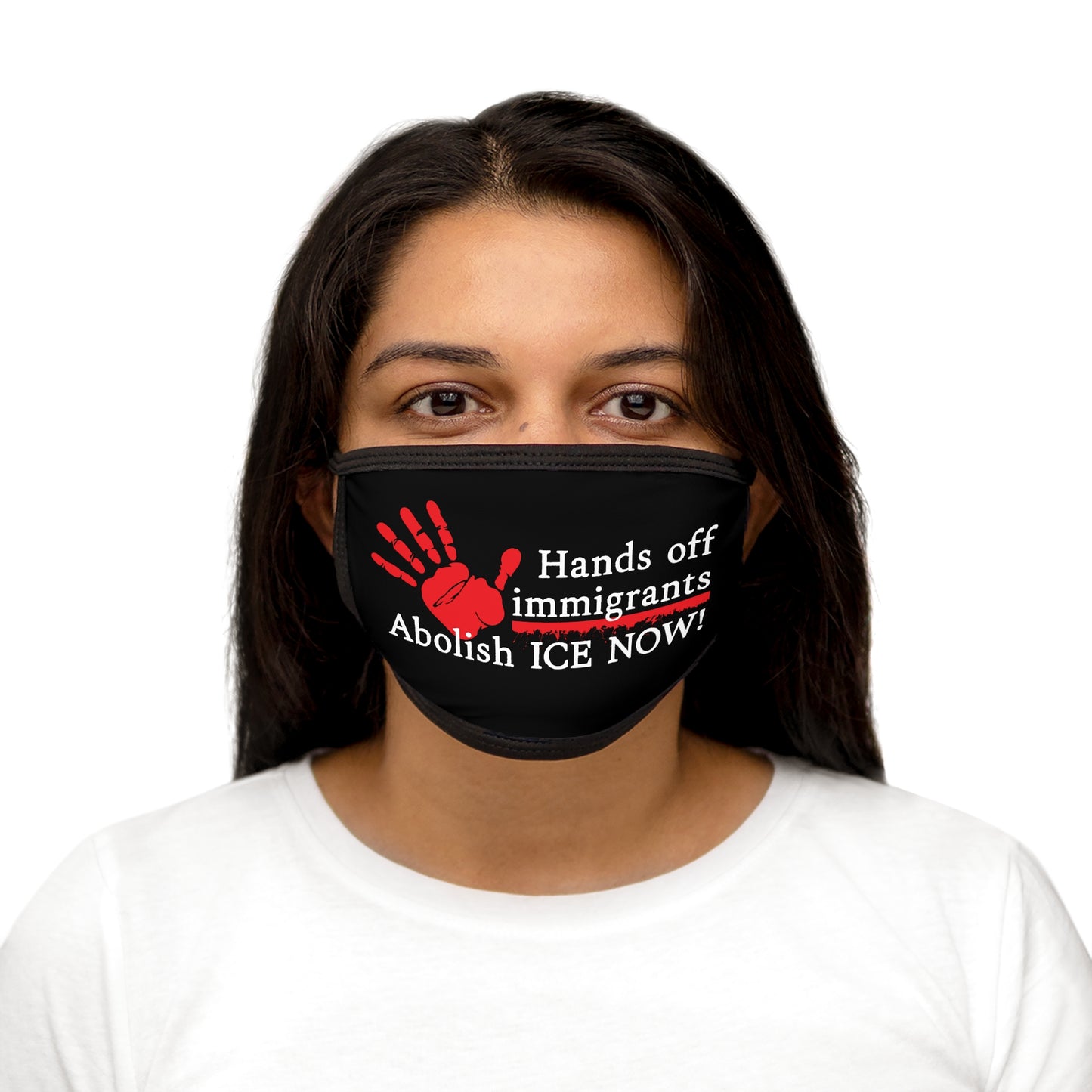 Hands Off Immigrants Face Mask