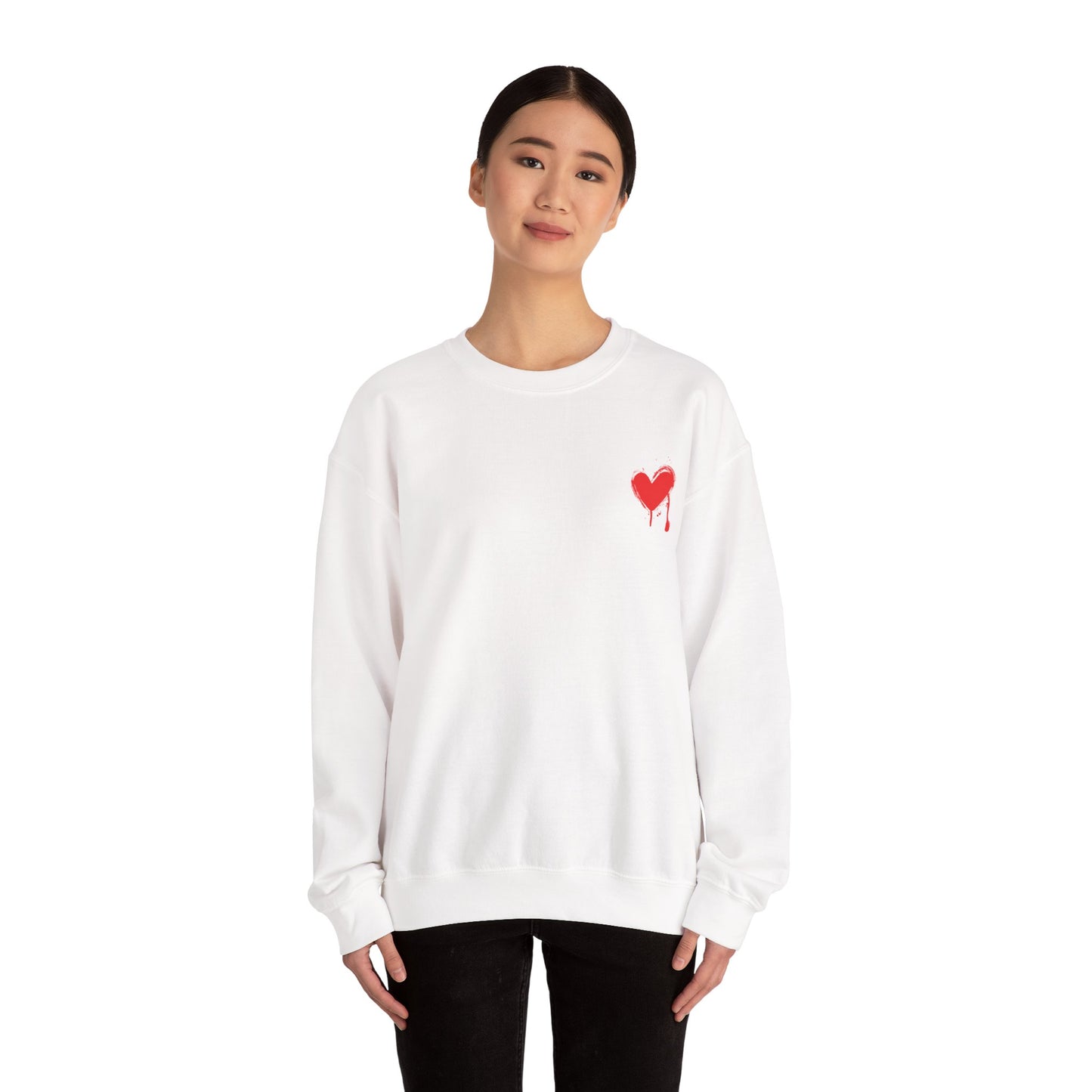 Copy of Copy of Bleeding Heart Crewneck Sweatshirt, Cozy Unisex Sweatshirt, Casual Streetwear, Gift for Activists, Statement Apparel