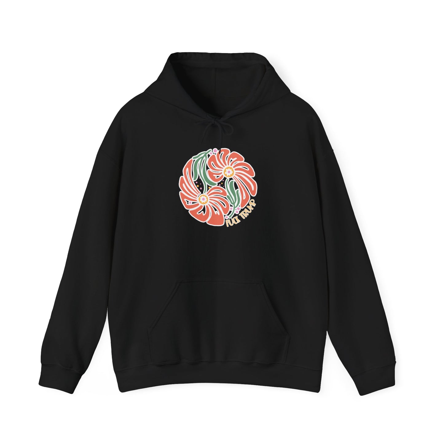 Subtle Fuck Trump Floral Unisex Hoodie