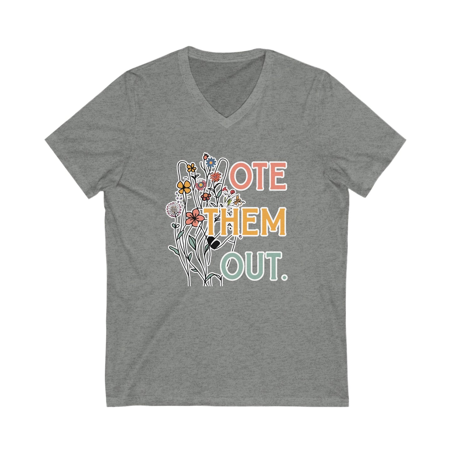 Vote Them Out Leftist V-Neck Graphic Tee