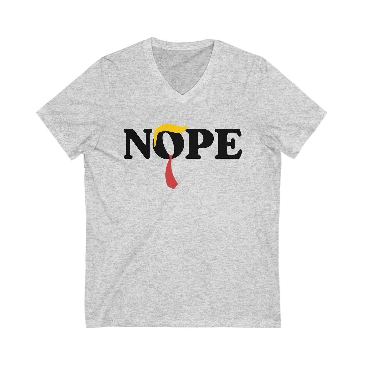 Anti Trump Nope V-Neck Graphic Tee