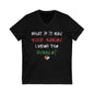 Free Palestine End the Genocide V-Neck Graphic Tee