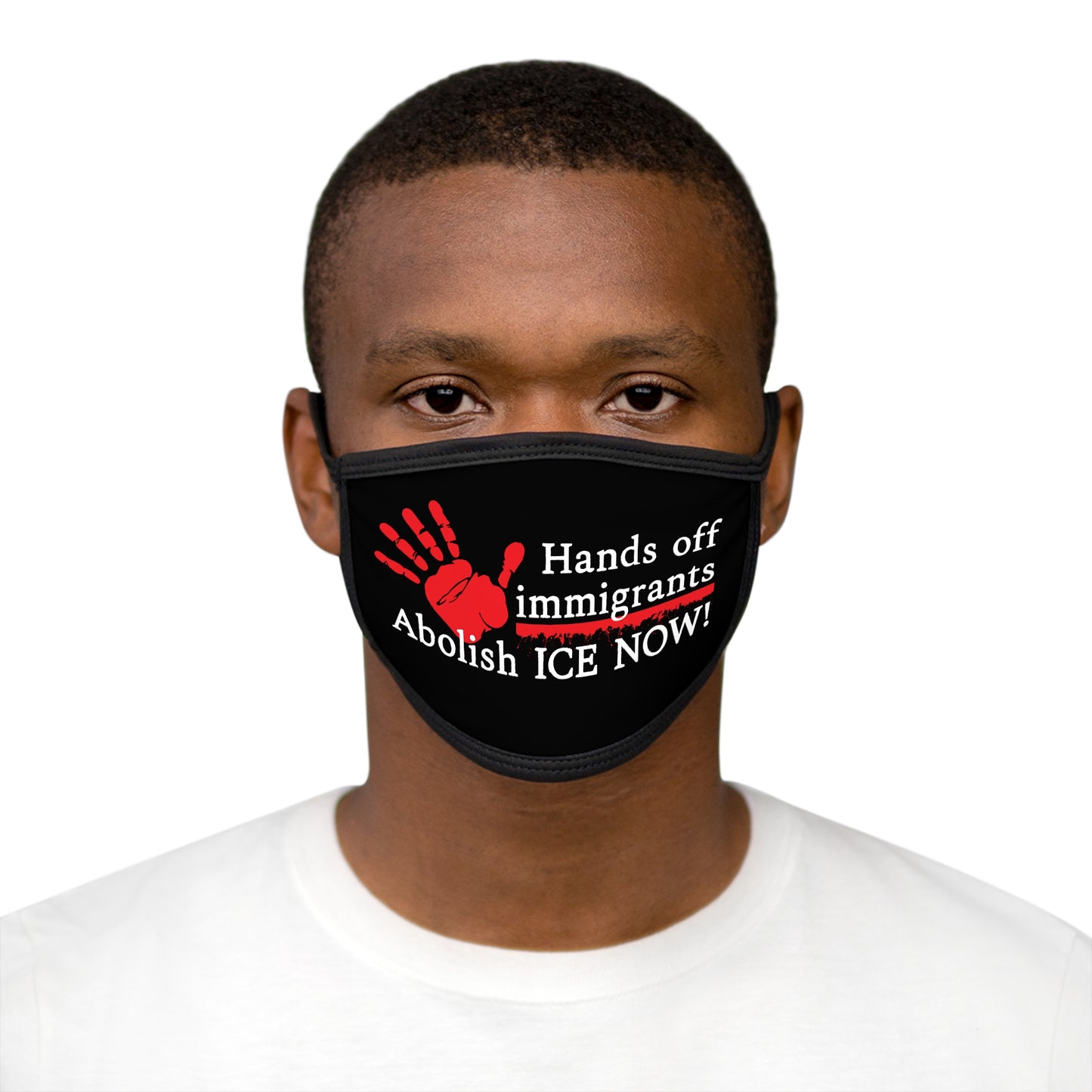 Hands Off Immigrants Face Mask