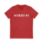 Abolish ICE Punk Rock V-Neck Graphic Tee