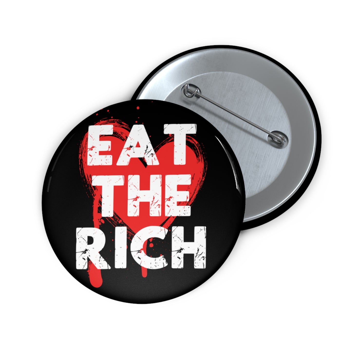 Eat The Rich Anti Capitalist Button: 2.25"