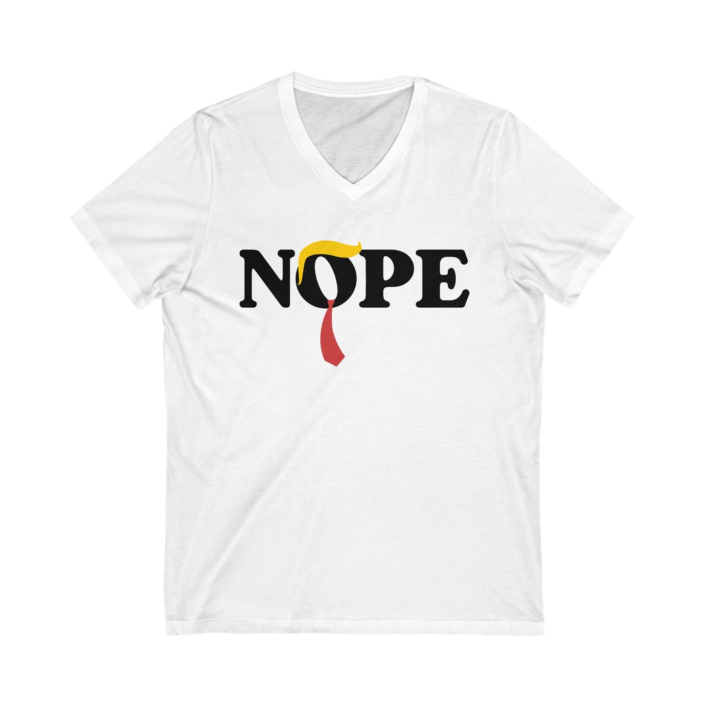 Anti Trump Nope V-Neck Graphic Tee