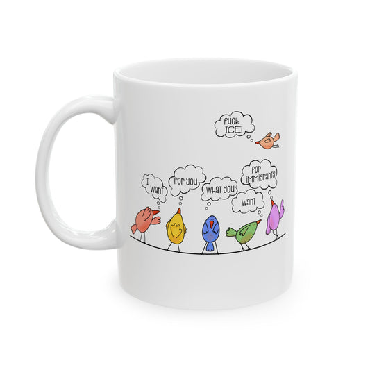 I Want For You What You Want For Immigrants...Fuck ICE! Ceramic Mug