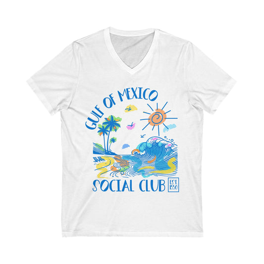 Gulf of Mexico Funny Anti Trump V-Neck Graphic Tee