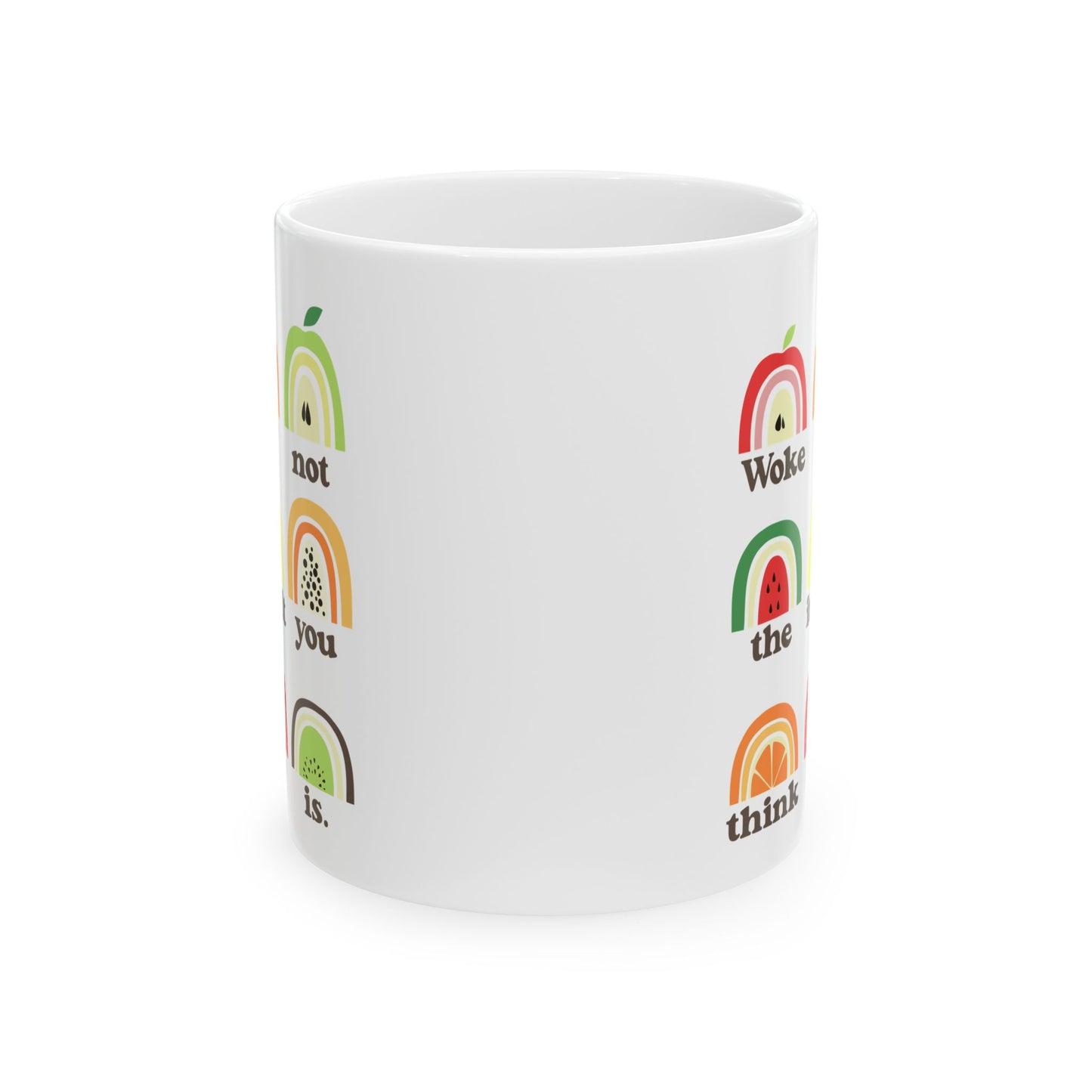 Woke Is Not An Insult Anti MAGA Ceramic Coffee Mug