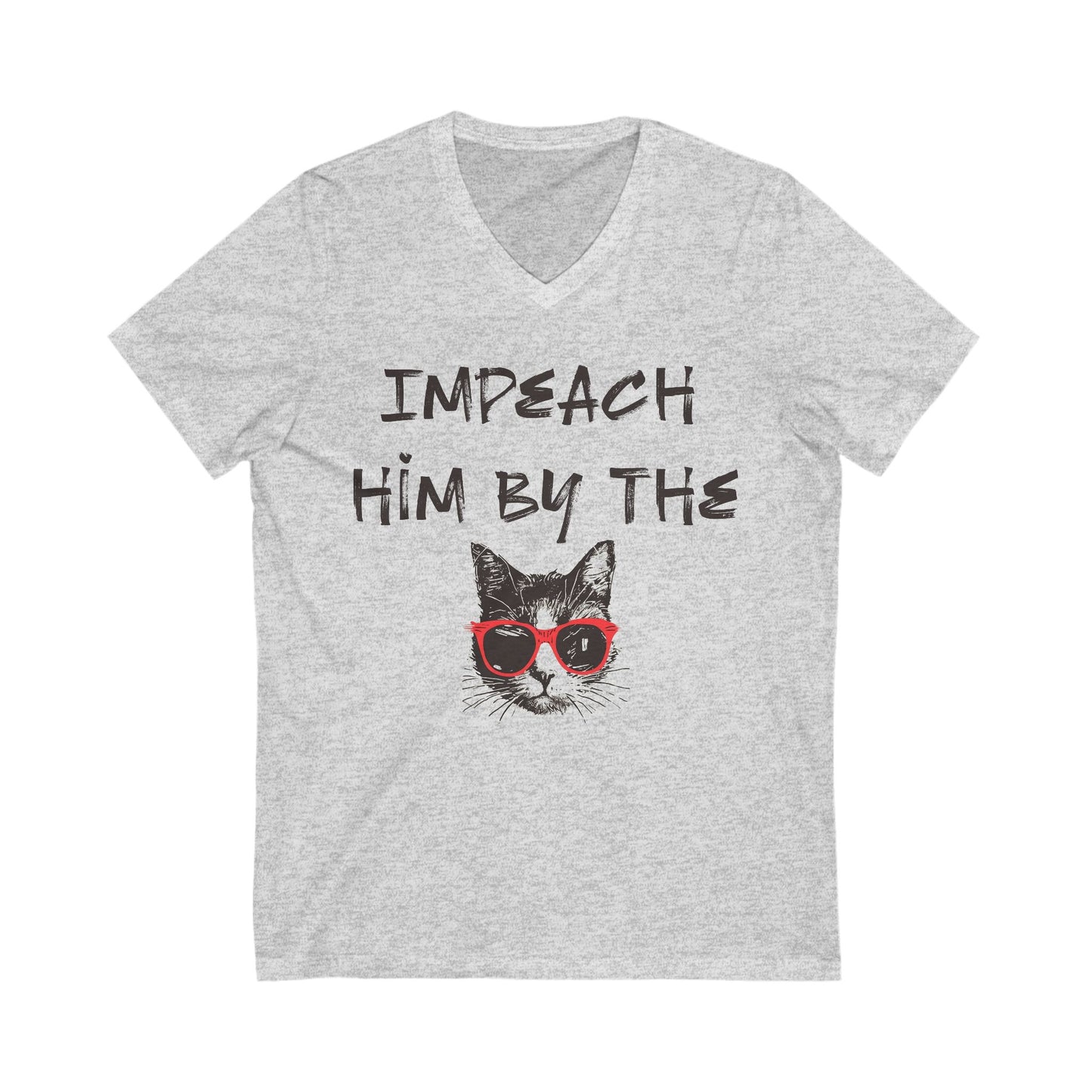Impeach Him By The Pussy Anti Trump V-Neck Tee