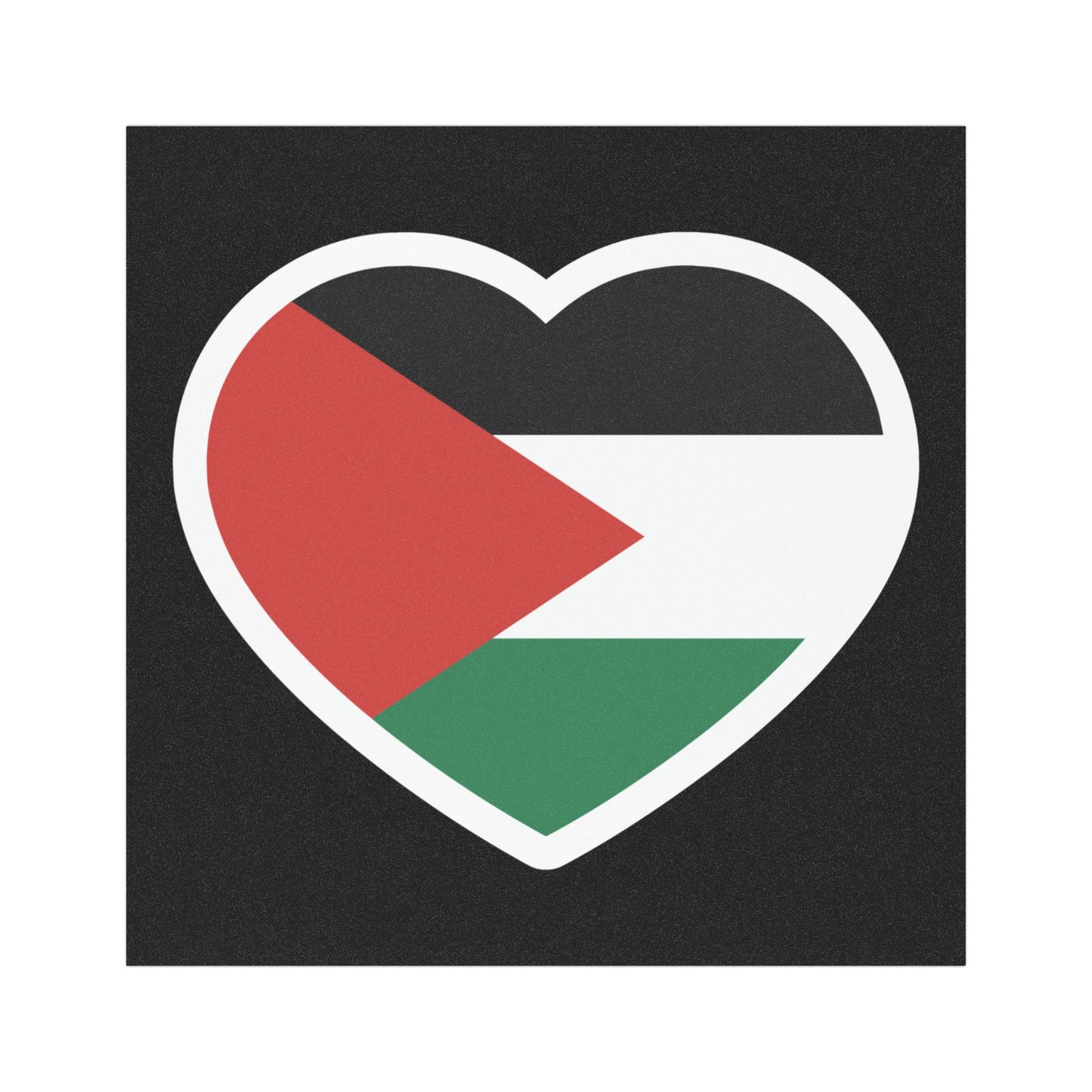 Palestinian Flag 5"x5" Car Magnet: Free Palestine!