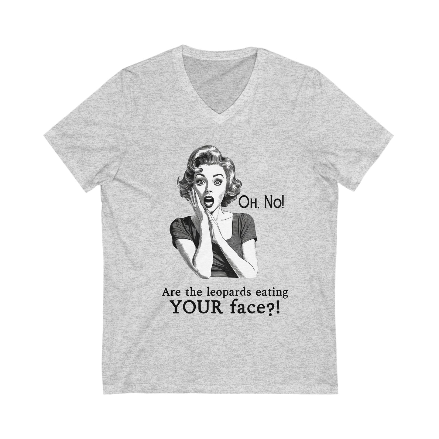 Anti MAGA V-Neck Graphic Tee