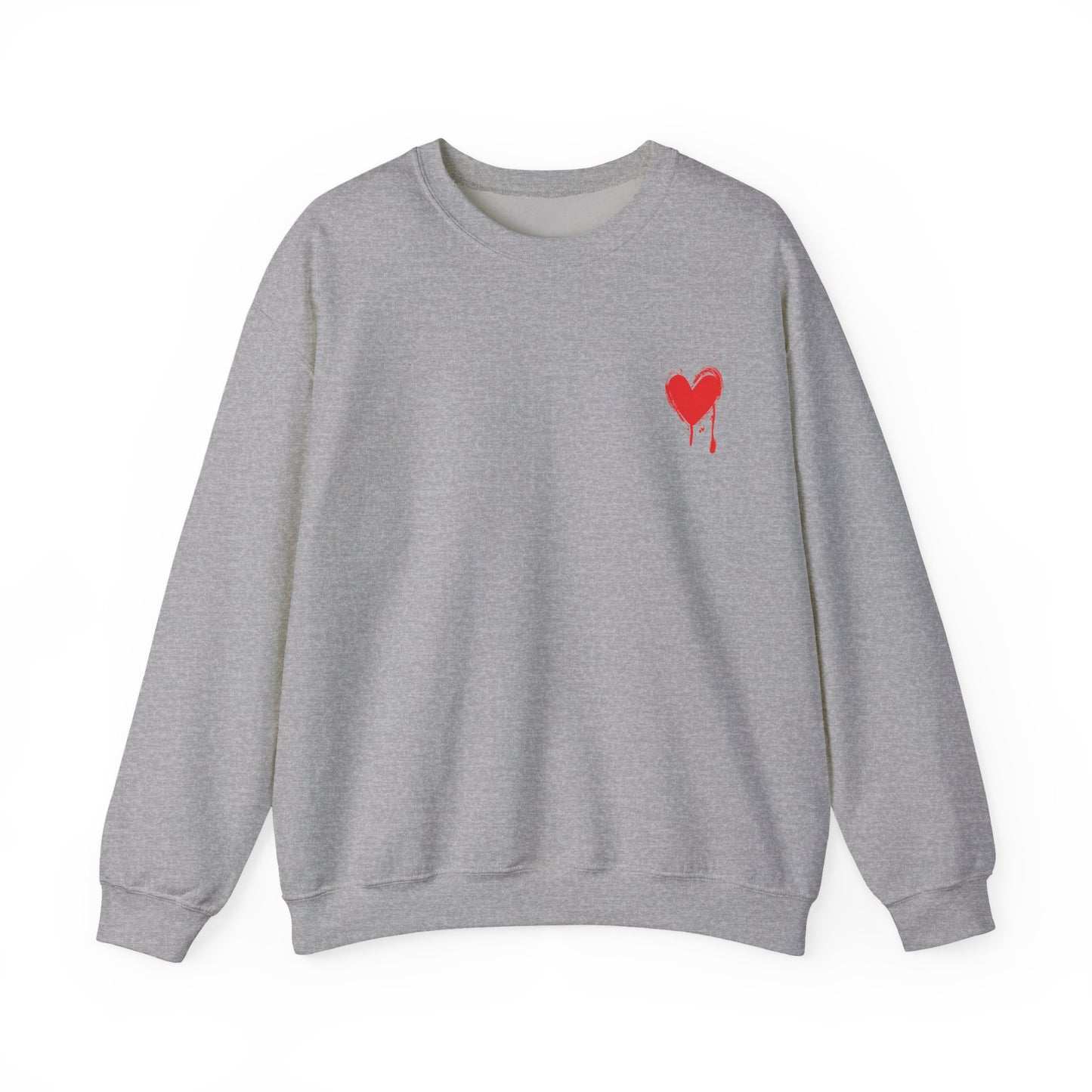 Copy of Copy of Bleeding Heart Crewneck Sweatshirt, Cozy Unisex Sweatshirt, Casual Streetwear, Gift for Activists, Statement Apparel