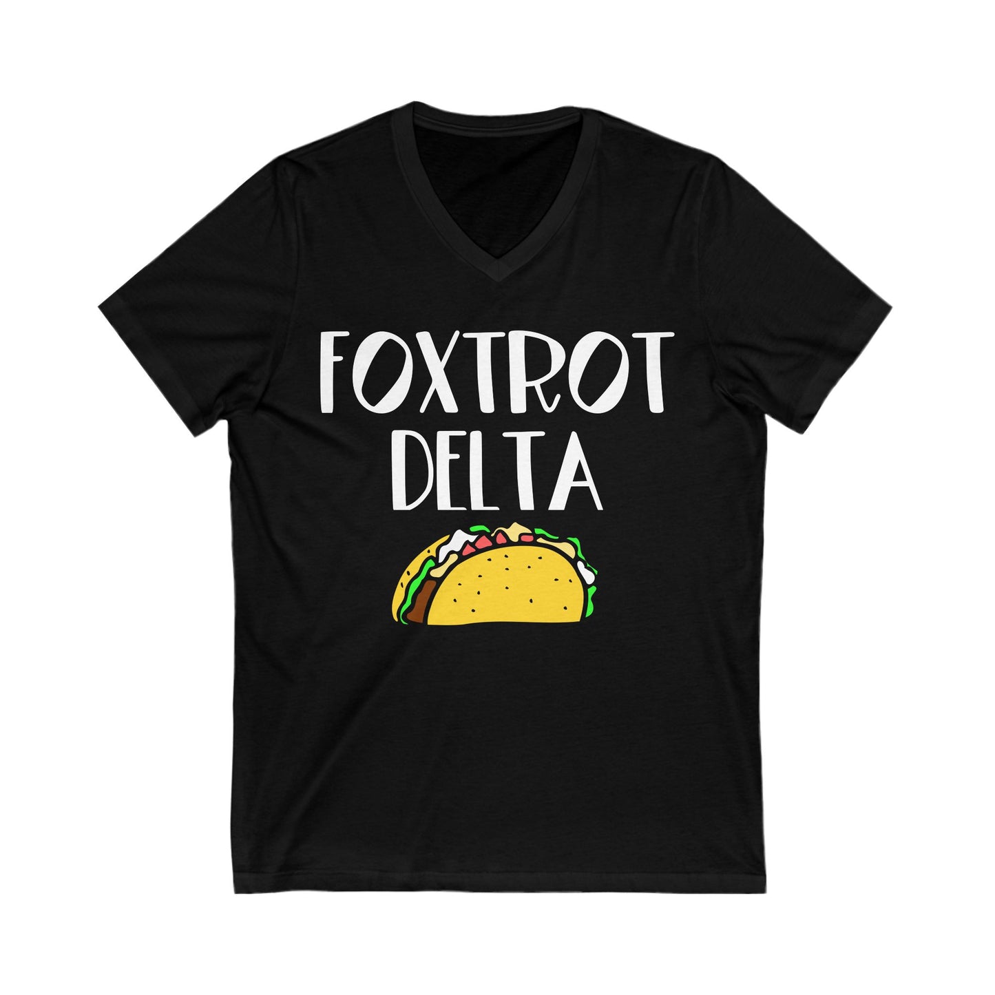 Foxtrot Delta Tango (Taco!) Anti Trump V-Neck Gaphic Tee