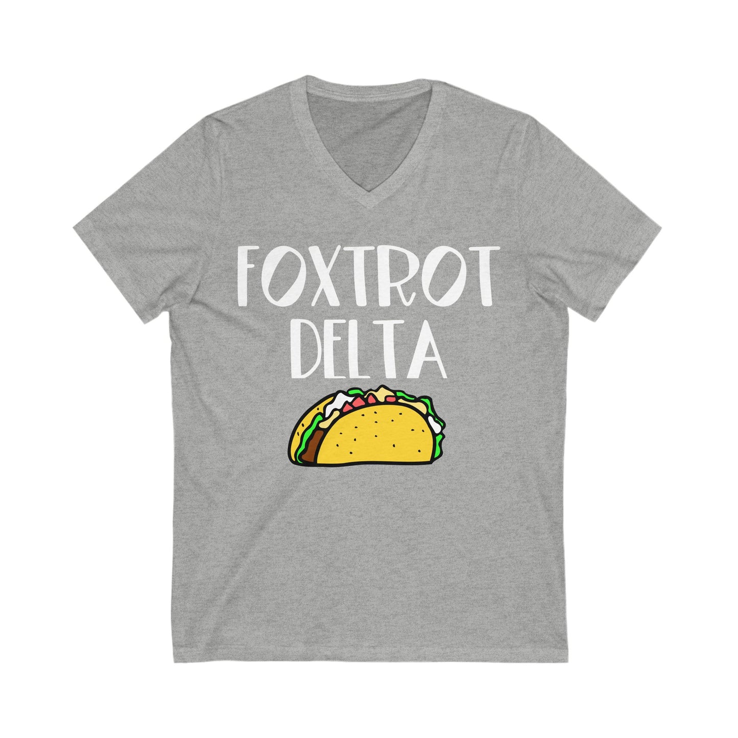 Foxtrot Delta Tango (Taco!) Anti Trump V-Neck Gaphic Tee