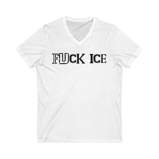 Fuck ICE V-Neck Graphic Tee