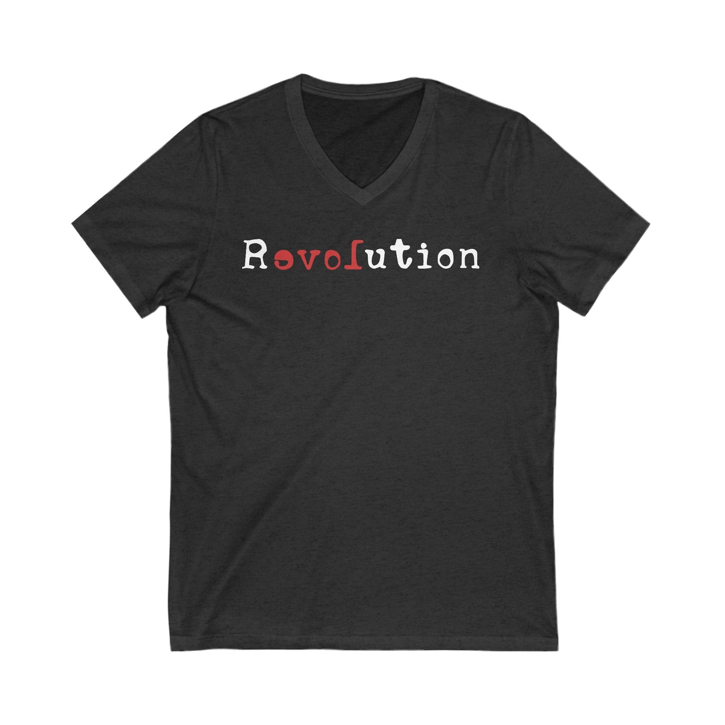 Revolution Anti Fascism V-Neck Graphic Tee