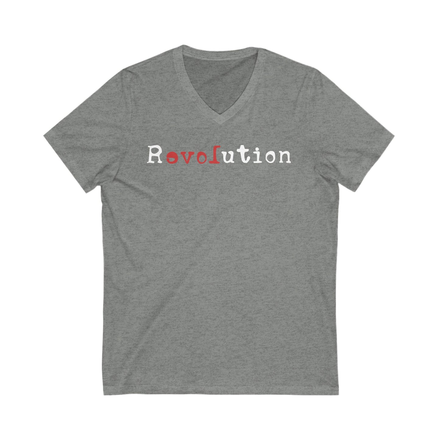 Revolution Anti Fascism V-Neck Graphic Tee