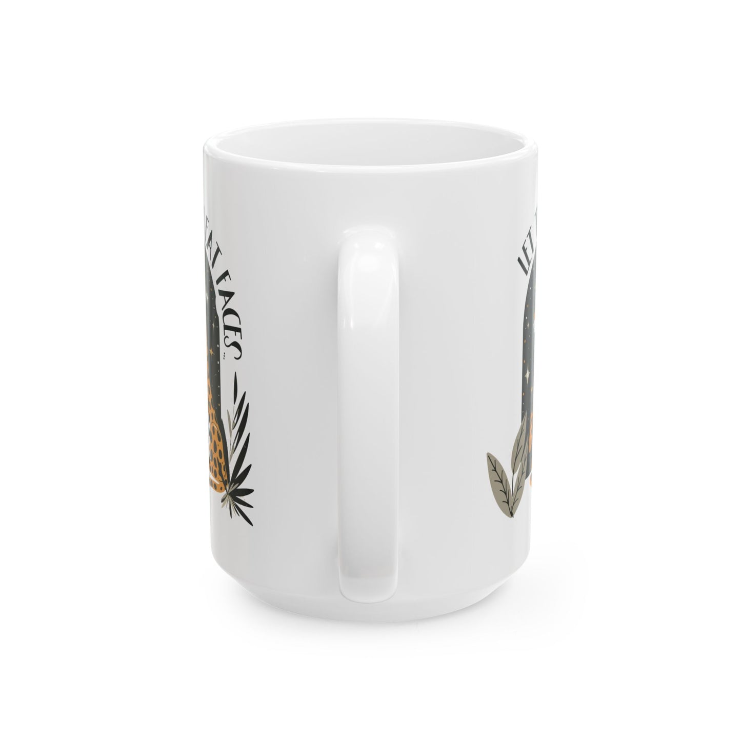 Let Them Eat Faces Anti-MAGA Ceramic Coffee Mug