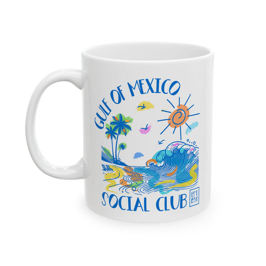 Gulf of Mexico Social Club Ceramic Coffee Mug