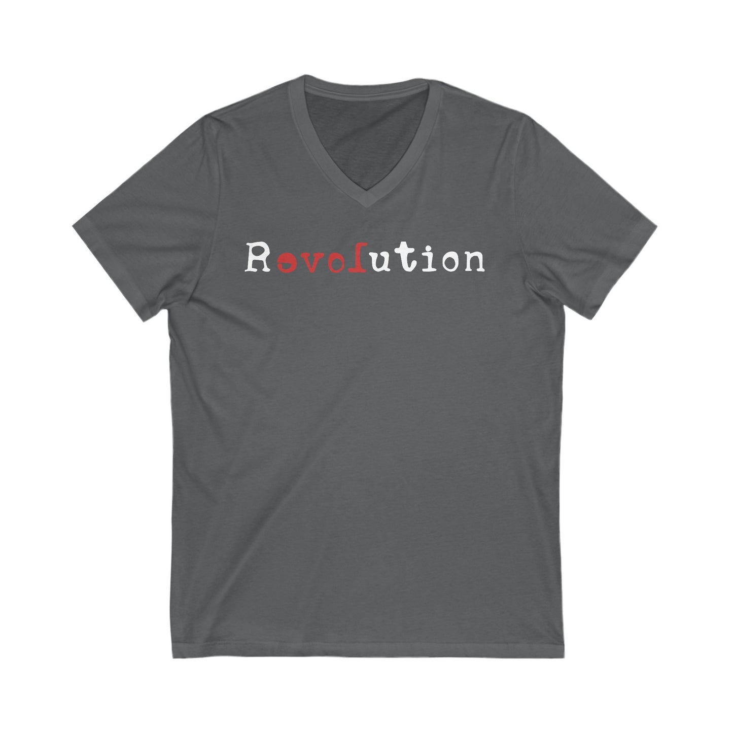 Revolution Anti Fascism V-Neck Graphic Tee