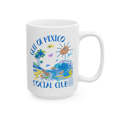 Gulf of Mexico Social Club Ceramic Coffee Mug
